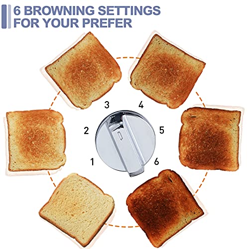 4 Slice Stainless Steel Toaster with Digital Display (Silver Stainless Steel / 4 Slice)