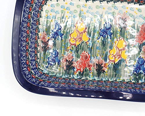 Polish Pottery Ceramic 10" Rectangular Baking Dish