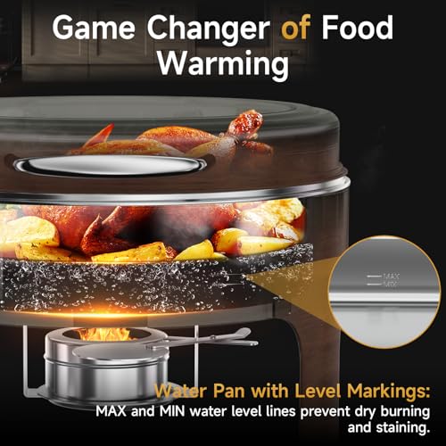Chafing Dishes for Buffet (Wood Color)