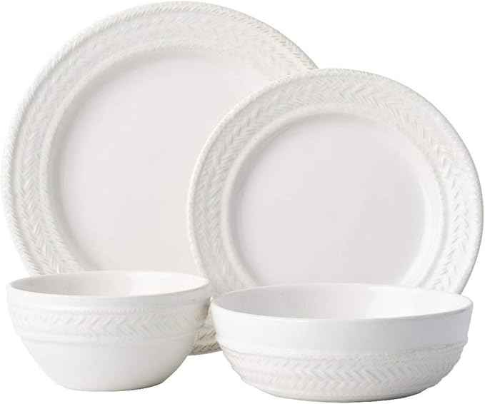 Juliska Le Panier 4pc Place Setting - Whitewash