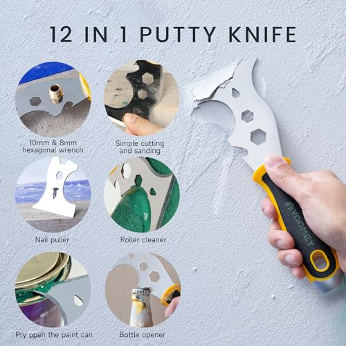 Putty Knife Set (6pcs(6in+5in+4in+2.5in+1in+12 in1))