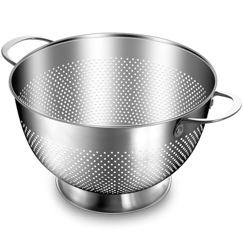 Stainless Steel Colander for Kitchen (5 QT)