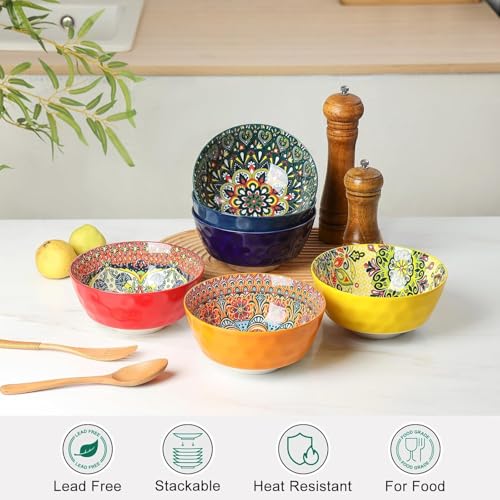 KitchenTour Cereal Bowls Set of 6 (26oz)