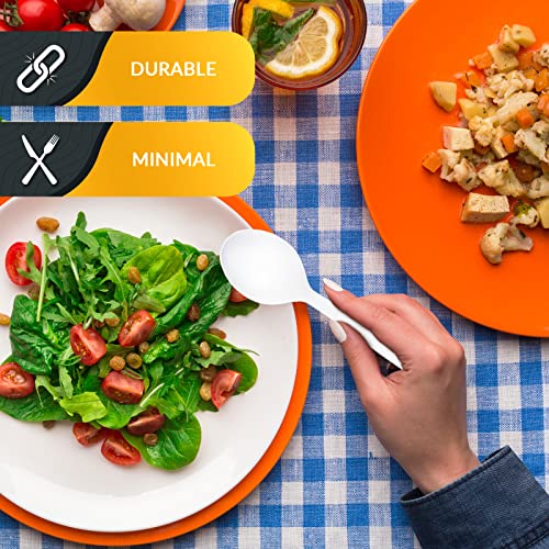 Heavy Weight Disposable Plastic Soup Spoons (Soup Spoons)