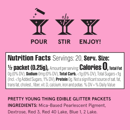 Pretty Young Thing Edible Glitter Packets 2 Pack