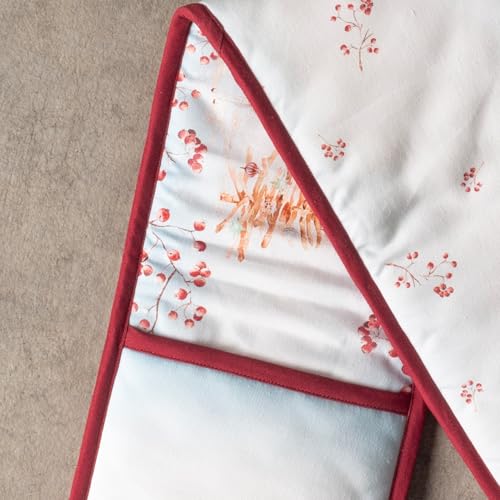 Double Oven Mitts 100% Cotton Double Oven Glove (113 - Fairy Tale Forest / 7" x 35" (Double Oven Mitt))