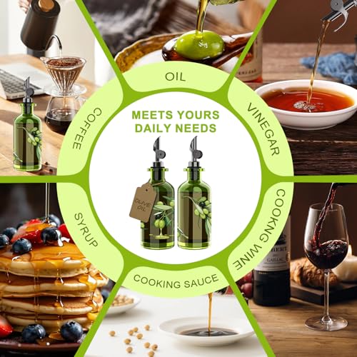 Olive Oil Dispenser Bottle Set of 2 (Printed Bottle / 12oz/350ml (Set Of 2))