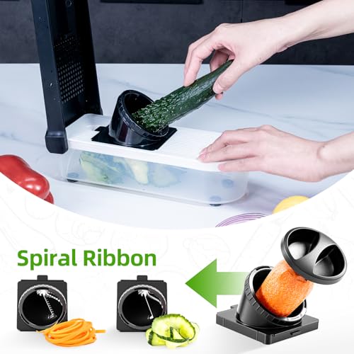 Vegetable Chopper with Container (Black / 12 in 1)