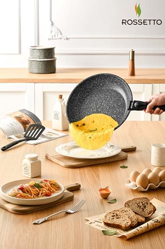 16pcs Aluminium Nonstick Pots and Pans Set from France with detachable Handle (Ash Grey / 16 Piece)
