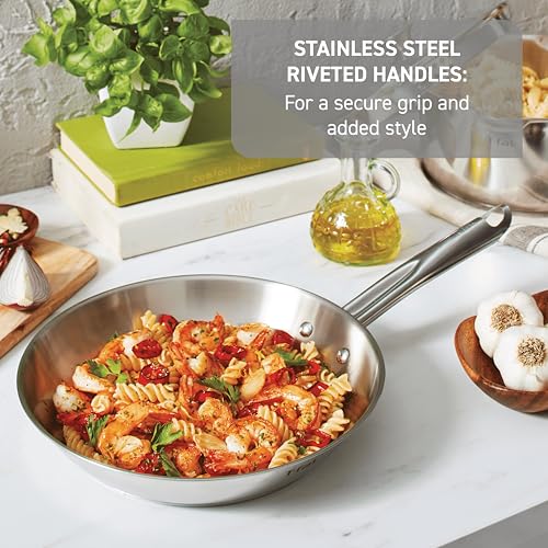 Gourmet Stainless Steel 12.5 in Fry Pan (Fry Pan / 12-Inch)