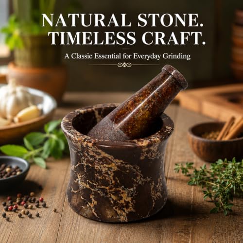 Mortar and Pestle (Dual Side Rustic)