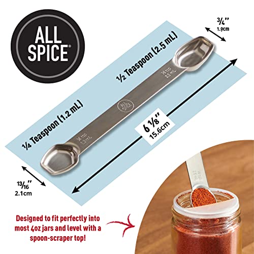 Stainless Steel Double Sided Measuring Spoon