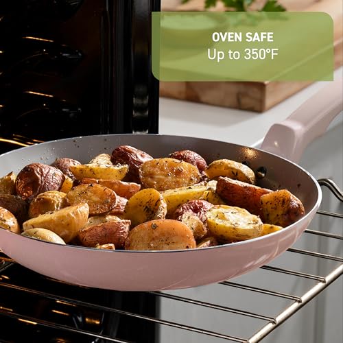 Refresh Ceramic Nonstick Pots and Pans Set (12-Piece Set / Dusty Rose)