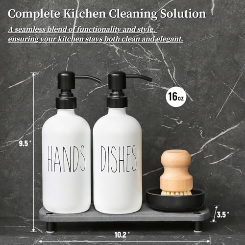 Soap Dispenser Set Comes with Stainless Steel Pumps