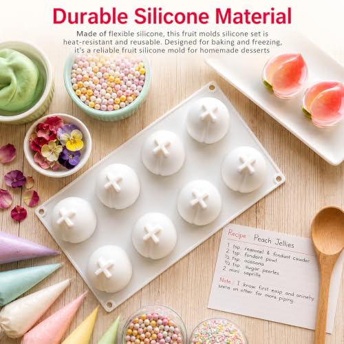 Peach Silicone Mold for Baking Mousse Cake