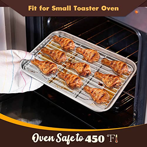 Metal Toaster Oven Tray Set (10.5"x8.3")