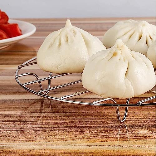 5.9" Round Cooking Rack Versatile Stainless Steel Grid Grill Steamer Rack
