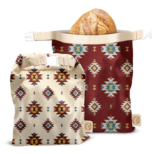 Reusable Bread Bag Set for Home Bakers (South Western)