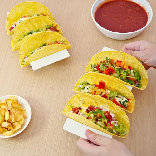 Melamine Taco Holder Stands (Set of 4 / White)