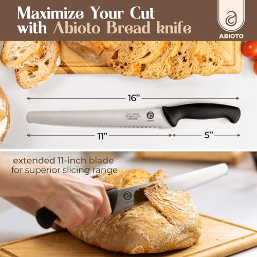 Serrated Bread Knife for Homemade Bread Sourdough