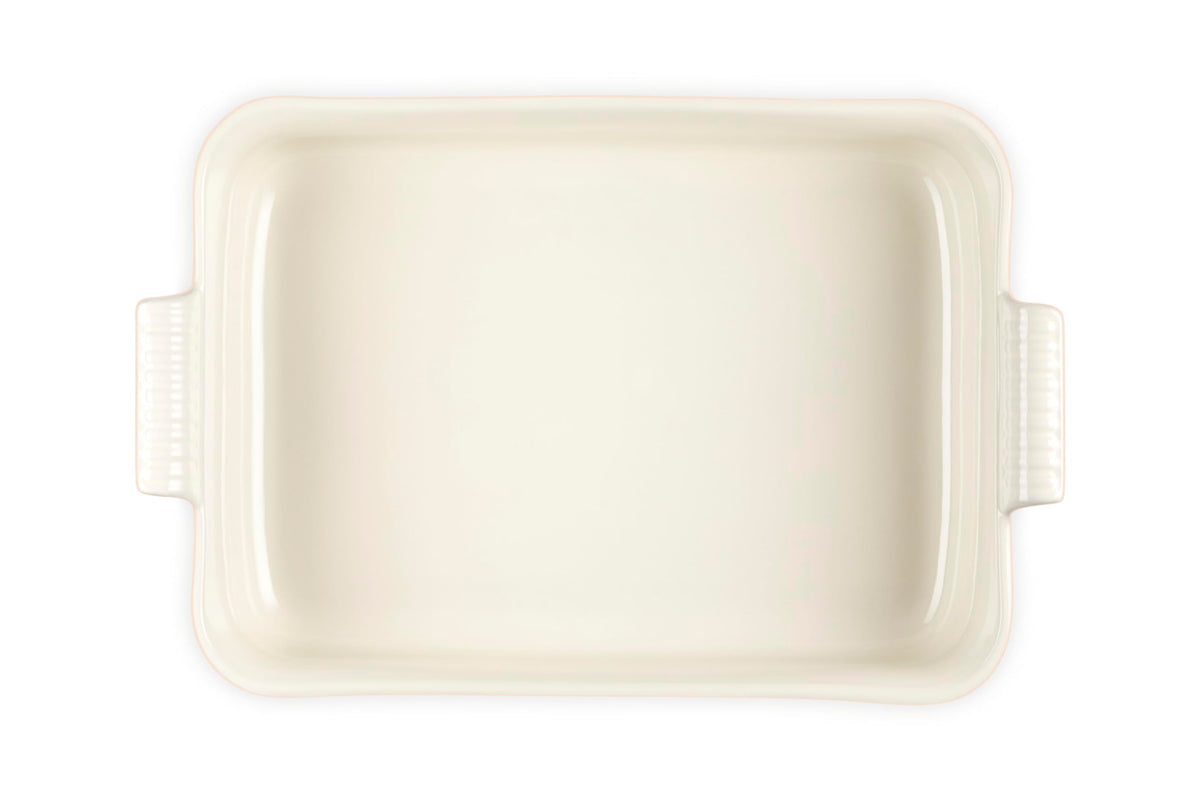 Stoneware Deep Rectangular Lasagna Dish (Peche)