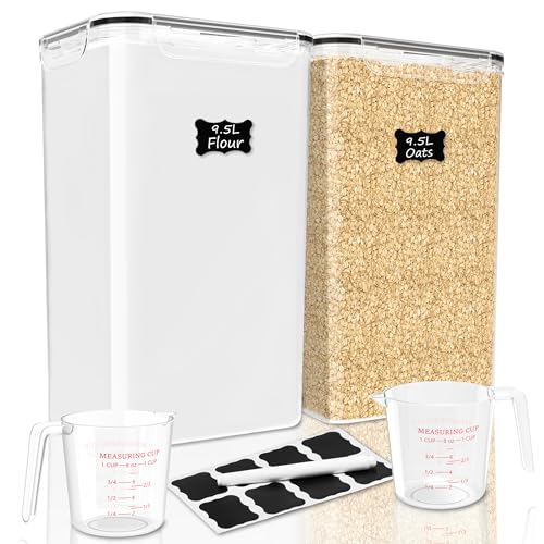 2 PC Flour Sugar Storage Containers (9.5 L - 2 Pack)
