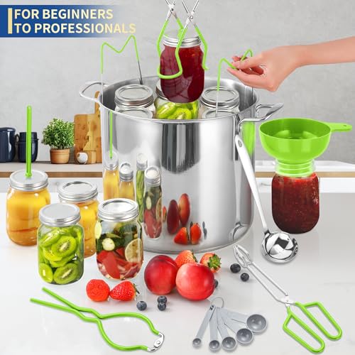 Canning Supplies Starter Kit (9-Pcs Set / Neon Green)