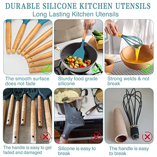 Kitchen Cooking Utensils Set (Dark Blue)