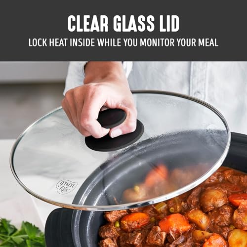 8QT Ceramic Nonstick Slow Cooker (Black / 8 Quarts)