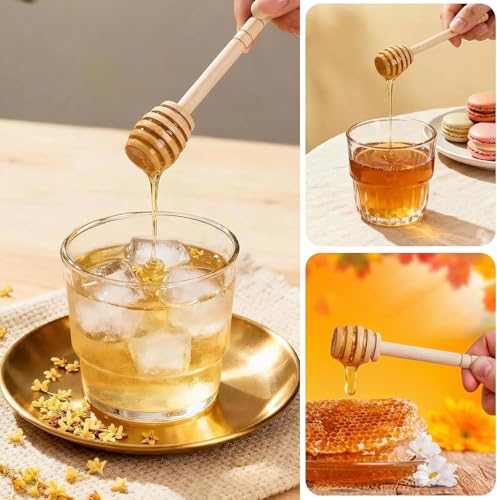 10Pcs Honey Dipper Sticks (10PCS 6 Inch)