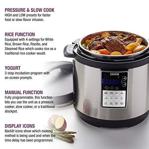 LUX Edge 6 Quart Programmable Electric Multi (6 Quarts / Stainless Steel)