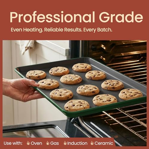 Bakken 8 Piece Ceramic Coated Bakeware Sets (Green)