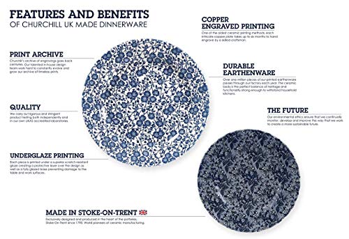 Blue Willow Plates Bowls Cups 20 Piece Dinnerware Set (20 Piece Set)