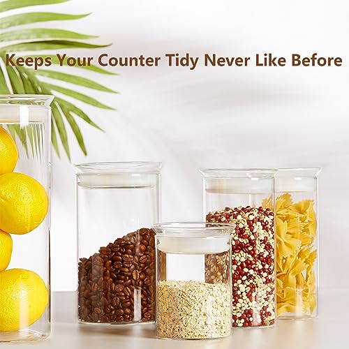 15oz Airtight Glass Jars Set of 3 (Clear / 4-15oz 3Pack)
