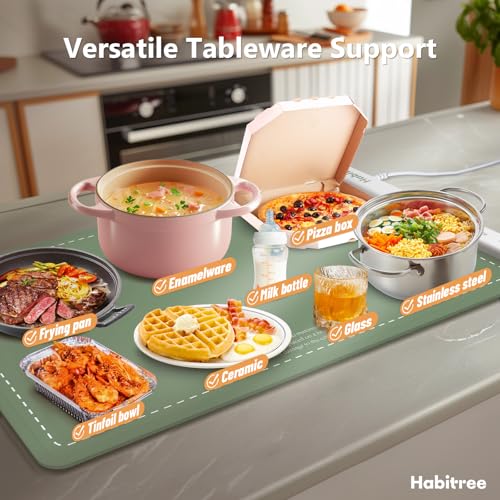 Food Warming Mat (Large 1pack / Green)