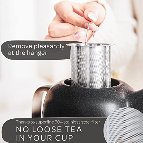 Design Tea Pot (44 oz without warmer / Black)