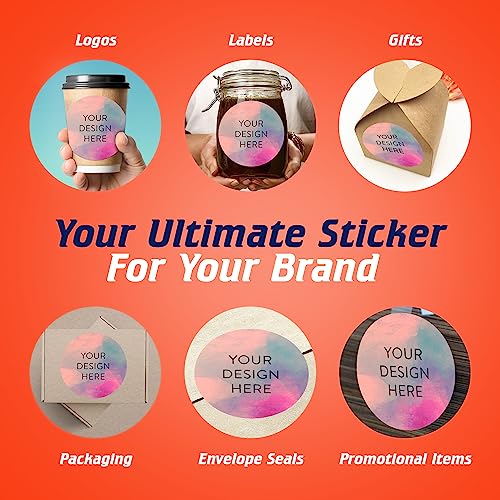 Custom Vinyl Stickers Your Image (100 Count)