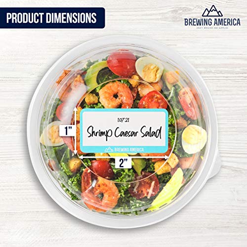 Dissolvable Food Labels for Food Containers (Teal)