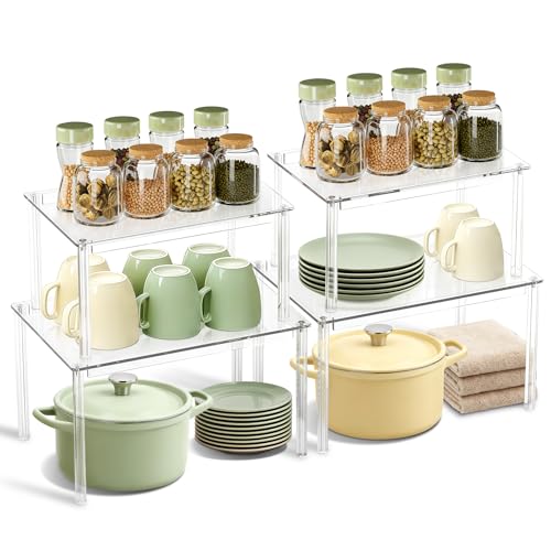 Clear Kitchen Cabinet Organizer (4 Count)