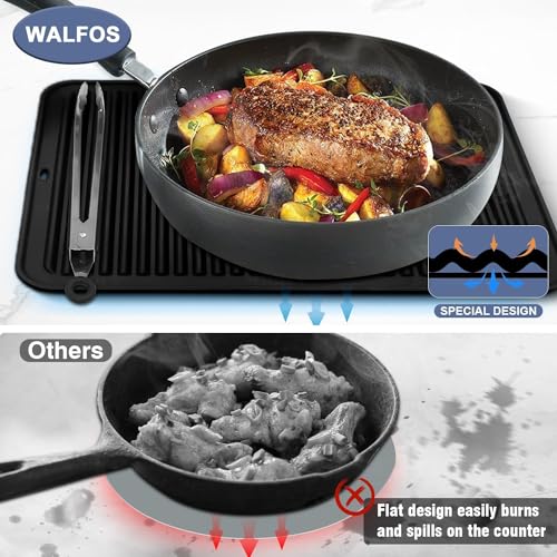 XXL Silicone Trivet 16 Inch and Trivets Mats 12 Inch (3 Count)