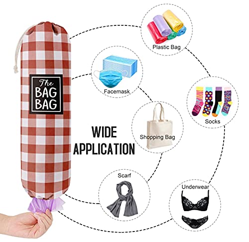Funny Grid Bag Bag (Red White Plaid)