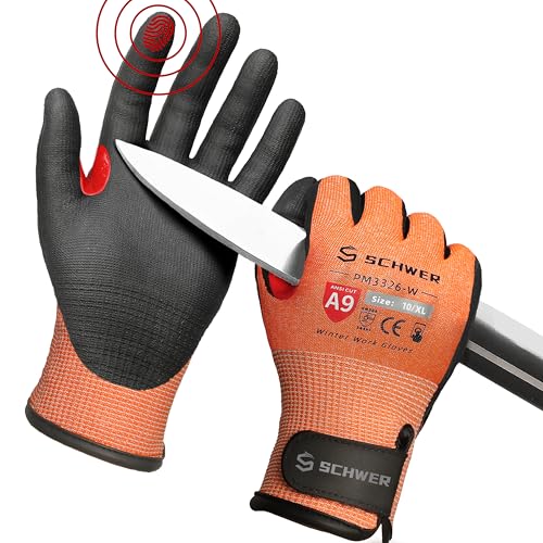 FreezeGuard X Winter Work Gloves for Men and Women (2 Count)