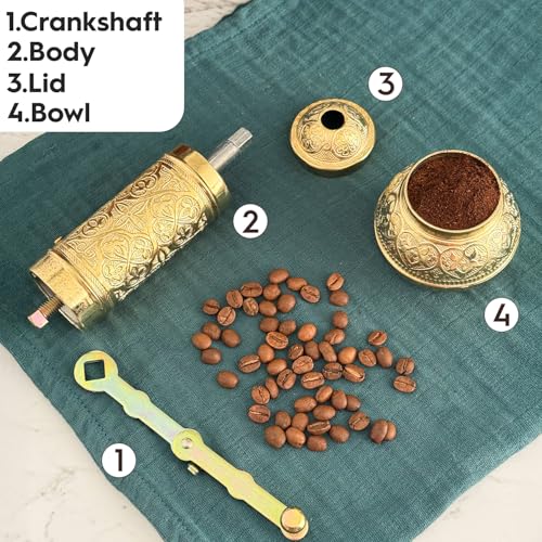 Decorative Manual Coffee Grinder (Yellow)