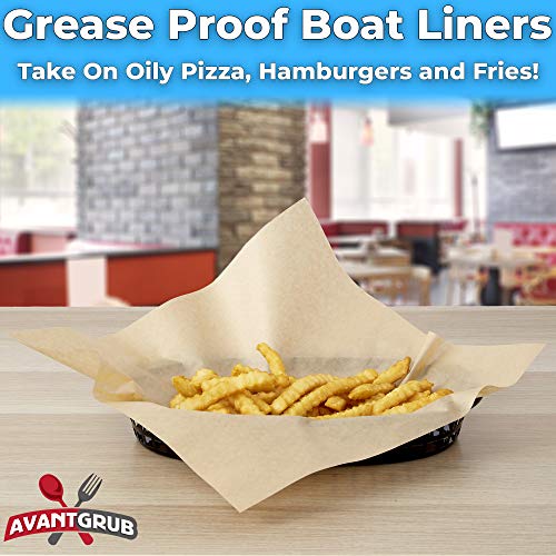 Eco Friendly Grease Proof 12" x 12" Deli Wrap 1000 Pk. Best Kraft Food Wrapping Paper Sheets for Picnic (1000 Count)