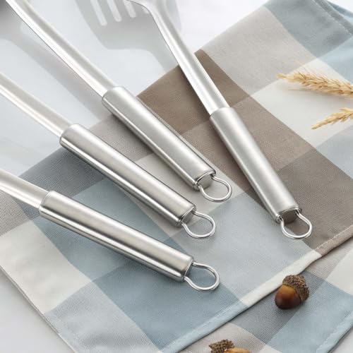 2 Pcs Ladle and Slotted Spoon (2P-Grey)