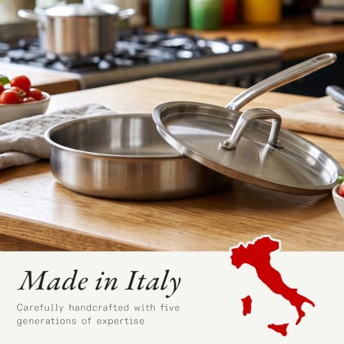 Cookware 1.75 Quart Stainless Steel Saute Pan (1.75 QT)