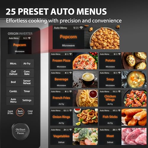 OptiChef PRO MAX Air Fryer Combo Microwave Oven (Optichef Pro Max-1.3 Cu.Ft.)