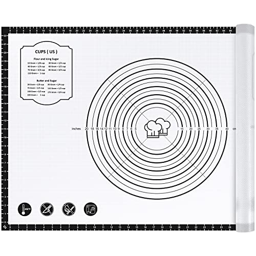 36"x24" Large Durable Silicone Baking Mat for Pastry and Bread