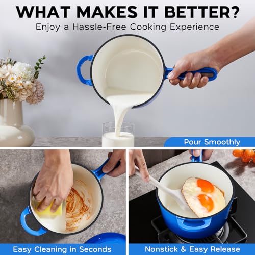 1 Quart Saucepan (Deep Blue / 1 Quarts)