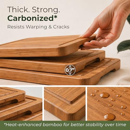 Wooden Cutting Board Set of 3